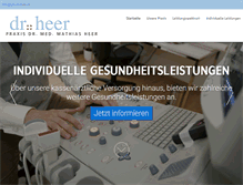 Tablet Screenshot of drheer.de